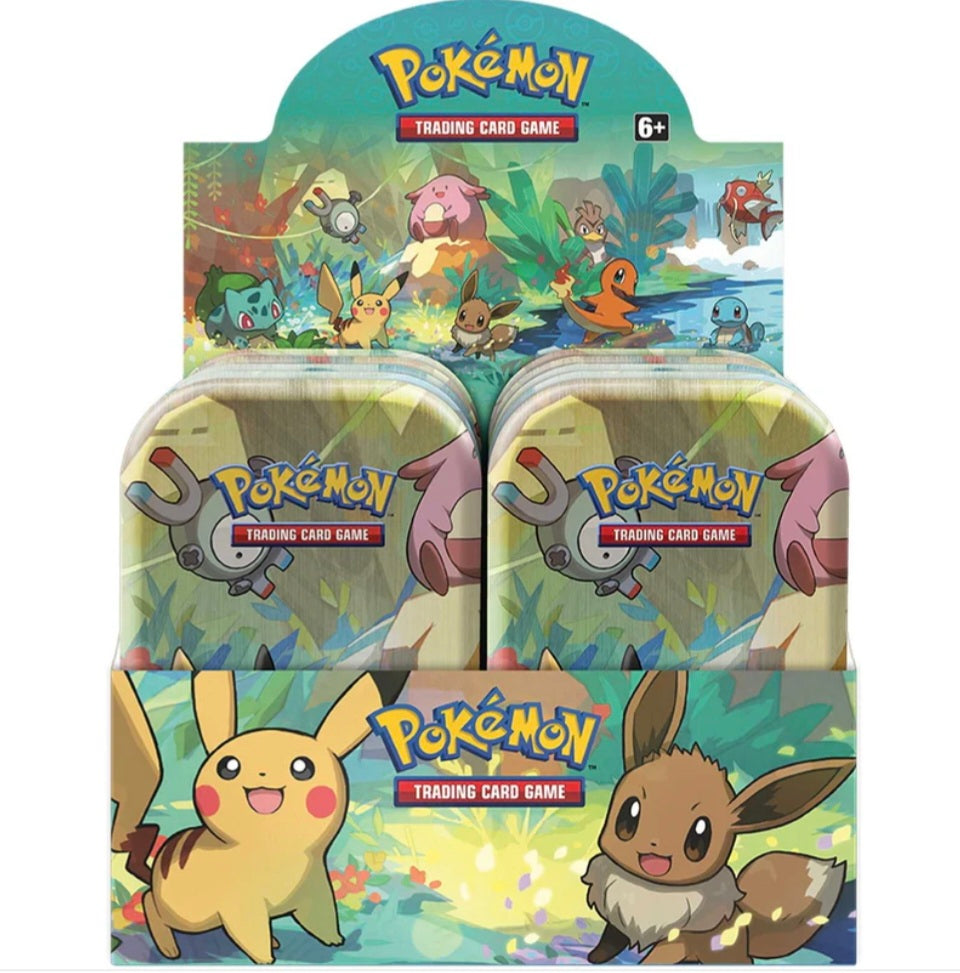 Pokémon TCG: Kanto Friends Mini Tin Display - 10 Mini Tins